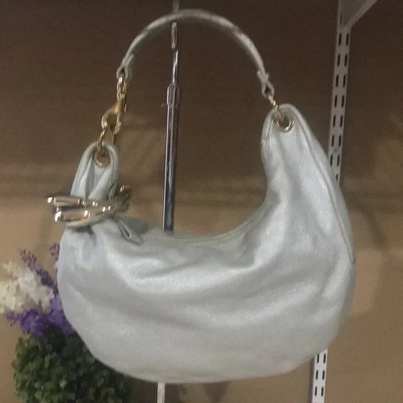 πHP π π Jimmy Choo Grained Leather Shoulder Bag - Picture 9 of 15